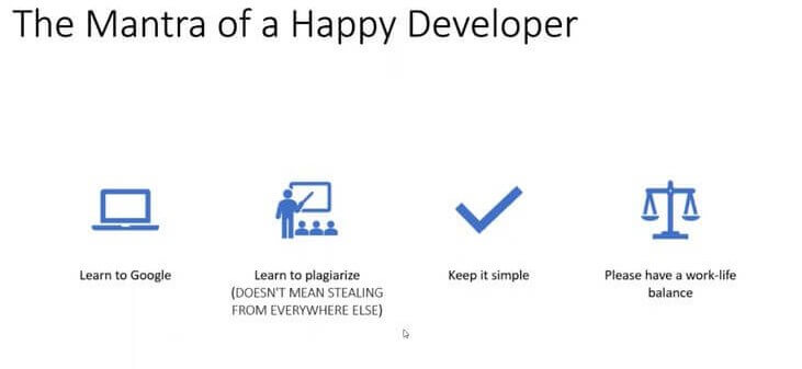mantra of a happy developer
